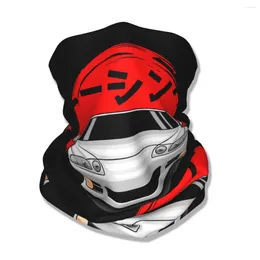 Scarves JDM Drift Bandana Neck Cover Printed Japanese Car Racing Race Wrap Scarf Multi-use Headband Running For Men Women Adult Washable