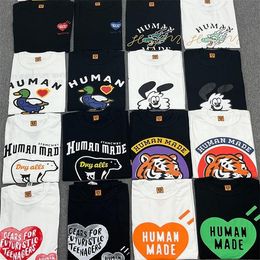 Real Photos 2024ss Vintage T-Shirt Men Women High Quality Cotton Letter Print T Shirts