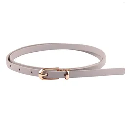 Belts Tie PU Leather Lightweight Wear Resistant Women Belt Pin Buckle Slim Adjsutable Casual All Match Clothes Accessories Waistband