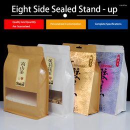 Storage Bags Custom Eight-sided Seal Self-standing Aluminium Foil Packaging