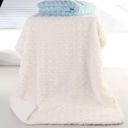 Blankets Coral Fleece Baby Blanket Fashion Brand Winter Born Swaddle Wrap Soft Boys Bedding Infant Girls Anais Sleeping Bags