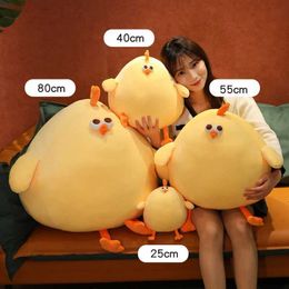 LED Toys Miniso Kaii Dundun Series Dundun Chicken Plush Toy Cute Yellow Chick Doll New Super Soft Birthday Gift for Boys and Girls S2452011