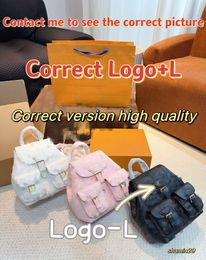 Backpack Designer L Backpack men's and women's outdoor leisure schoolbag Correct version high quality Contact me to see pictures