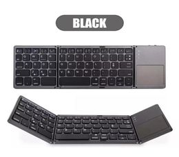 Mini folding keyboard Touchpad Bluetooth 50 Foldable Wireless Keypad for WindowsAndroid Tablet and smart Phone9239117