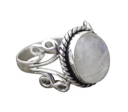 2018 New Arrival 1PC Boho Jewellery Silver Natural Moonstone Personalised Ring Gift Amazing Mar 205625908