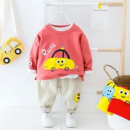 Clothing Sets Baby Girls Boys Spring Autumn Toddler Infant Clothes Cartoon Kids T Shirt Pants 2 Pieces Suit Children Outfits