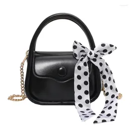 Shoulder Bags Fashion 2024 Mini Pure Leather Scarf Lady's Handbag Luxury Designer For Women Purses And Handbags Crossbody Bag