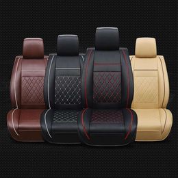 New Auto Leather Cover Seat Protector Cushion Car Front Seats Covers Car Seat Cape 5 Seats