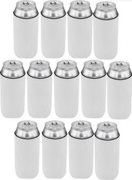 Neoprene Blank White Beer Can Cooler 12oz for Sublimation Beer Bottle Koozie Can Sleeves Kitchen Bar Products2972890