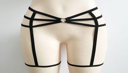 1Pcs Sexy Belt Women Elastic Cage Body Hollow Leg Garter Belt Suspender Strap Underwear Leg Strap Leg Garter Belt7151960
