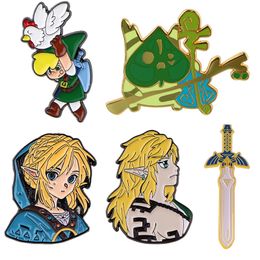 popular game knife enamel pin Cute Anime Movies Games Hard Enamel Pins Collect Metal Cartoon Brooch Backpack Hat Bag Collar Lapel Badges