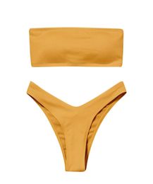 Sexy 2021 Summer Bikini Set Swimwear Women039s High Waisted Tummy Control Two Piece Swimsuit Mujer 20219530546