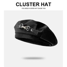 デザイナーの豪華なファッションベレー帽子帽子韓国スタイル春秋のバイザートラベルストリートアウトドア写真スウィートスタイルオールマッチ