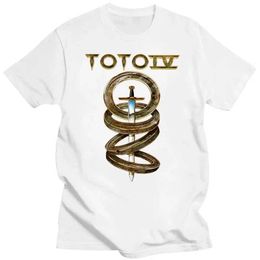 Men's T-Shirts New Pop TOTO IV Classic Rock Band Print T-Shirt 100% Cotton High Quality Fashion Trend Mens Womens 2024 J240515