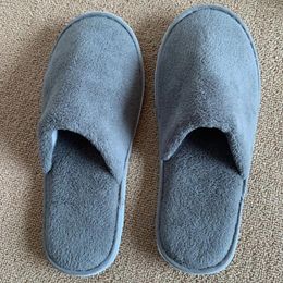 Slippers Winter Footwear Flat Summer Women Indoor Home Non-slip Comfortable House Shoes Warm Plush Cotton Unisex