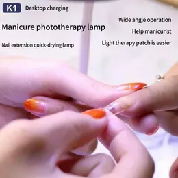 Nail Art Kits Mini Dryer Machine Rechargeable Portable UV/LED Lamp Polish Glue For Manicure