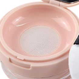 Storage Bottles 2/3/5 Loose Powder Container With Puff Reusable For Travel Women Large Net Pink