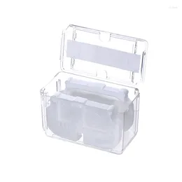 Watch Boxes Practicality Transparent Box Inner Holder Men Ring Vintage Single Grid Plastic Pet Christmas Gift Man