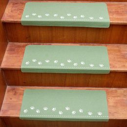 Carpets Luminous Soft Stair Step Mat With Various Patterns Self-Adhesive Non-Slip Water-Absorbing Carpet To Protect The