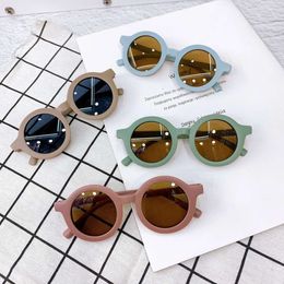 Cute parent child frosted glasses new 1-8 year old baby decorative trendy kids Sunglasses L2405
