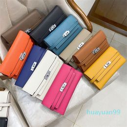 Designer -Big brand Long Wallets Togo Card holders Designer Purse Passport Bags fashion cowhide Genuine leather wallet For lady woman Come Serial Number Box