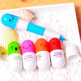Party Favour 10pcs Cartoon 6 Colours Retractable Pens Kids Supplies Boys Girls Birthday Guest Gift Giveaway Pack Decoration