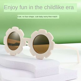 1/2/3/4 PCS Round Frame Colorblock Children's New Decorative Glasses Boys and Girls Summer Western Style Sunglasses