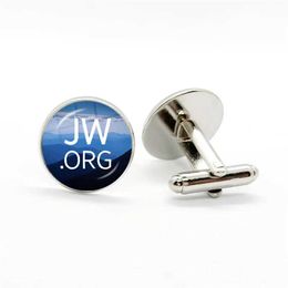 Cuff Links 2023 New Steam Punk JW. ORG cufflinks steampunk Jehovahs Witnesses glass dome cuffs Jewellery handmade gifts round shirt cuffs