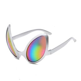 2PCS New Alien Funny Holiday Sunglasses Halloween Adults Kid Party Supplies Rainbow Lenses ET Sun Glasses Shades