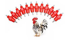 2500pcs Nipple Drinker Feeder Water Cups Chicken Drinkers Waterer 360 Angle Poultry Supplies Feeding & Watering LL