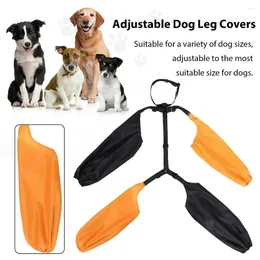 Dog Apparel Pet Waterproof Anti-dirty Sleeves For Outdoor Protection Adjustable Pants With Collar Prevent Rain