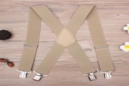 130cm Plus size Suspenders For Heavy duty Men Pants With 4 Strong Clips 5cm Wide Braces With XBack Trousers Man Braces Strap T2005412739