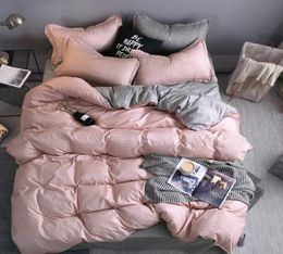 designer bed comforters sets Bedding Set 100 Polyester Fiber Household Brief Plant Pillowcase Duvet Cover Sets Comfortable blanke8793275