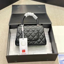 Handle Designer Women Handbag Crossbody Bag High Quality Caviar Diamondback Quilted Thread Shoulder Bag Small Size Flap Lady Bag