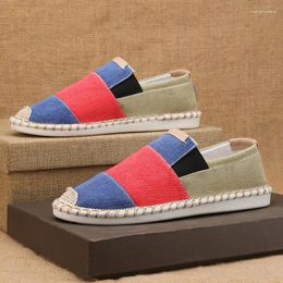 Casual Shoes Summer Slip On Men Canvas Comfortable Flats Men's Cloth Breathable Loafers Fisherman