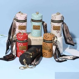 Keychains Lanyards Designer Letter Printing Wallet Fashion Purse Pendant Car Chain Charm Bucket Bag Flower Mini Coin Holder Trinket Gi Oteiz