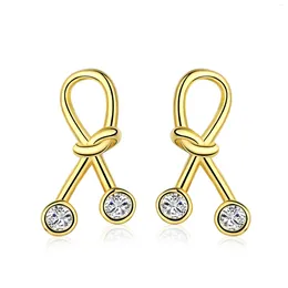 Stud Earrings S925 Silver Design Sense Small And Versatile Personalised Student Jewellery For Women