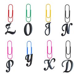 Jewellery Black Large Letters Cartoon Paper Clips Cute Bookmarks Bk Nurse Gift Funny For School Office Supply Student Stationery Day Pap Ot9Om