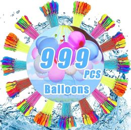 999 кусочков водных воздушных шаров Quick Filling Magic Bouquet Bombs Мгновенные пляжные игрушки летние открытые истребители Jets Dealthrens Toys 240513