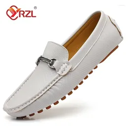 Casual Shoes YRZL Men Loafers 2024 Fashion Handmade High Quality Luxury Driving For