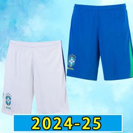 Short sleeve PELE 2024 2025 soccer shorts PAQUETA COUTINHO bRAZILS football pants FIRMINO brasil VINI JR ANTONY SILVA DANI ALVES fans version home away