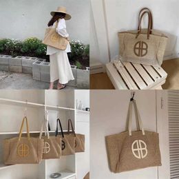 Grass Female Evening Beach Bags Woven Women's Bag Versatile Summer Tidal Shopping Fashion Handheld Tote