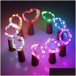 Led Strings Diy Bottle String Lights Cork Shaped Stopper Light Glass For Halloween Xmas Party Home Decor Drop Delivery Lighting Holida Dhvrh