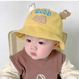 Caps Hats New Baby Bucket Hat with Ears Cute Cartoon Animal Baby Boys and Girls Sun Hat Baby Children Fisherman Hat WX974465