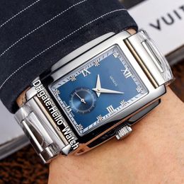 New 43mm Gondolo 5124 5124G-011 Diamond Blue Dial Automatic Mens Watch Alone Seconds Stainless Steel Bracelet Watches Hello watch 5 Col 280H