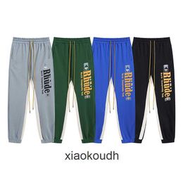 Rhude High end designer trousers for trendy letter printed hip-hop casual pants With 1:1 original labels