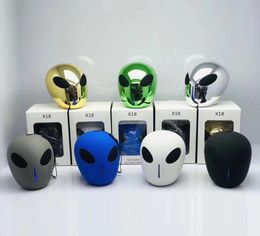 Hallows Skull X18 Alien Head Wireless Bluetooth Speaker Cartoon Loud Speaker Outdoor Portable Speakers TF USB Card Hand Music 4391895