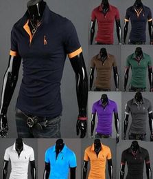 mens fashion personality cultivating shortsleeved shirt polo6733535