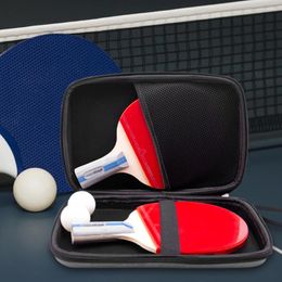 Outdoor Bags Table Tennis Bat Case Outer Zipper Pong Rackets Bag With Soft Inner Accessories For Sports Lovers