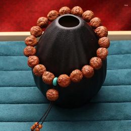 Strand Dragon Pattern Walnut Monkey Head Single Circle Nuclear Carving Qi Tian Da Sheng Wukong Bracelet